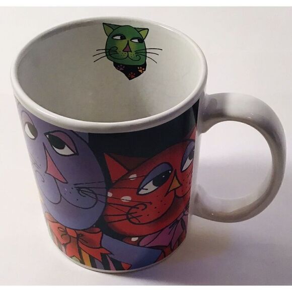 🐱 Vintage “Cool Cats” Mug by Loralie Harris (2006) Coffee Cup - Picture 4 of 10
